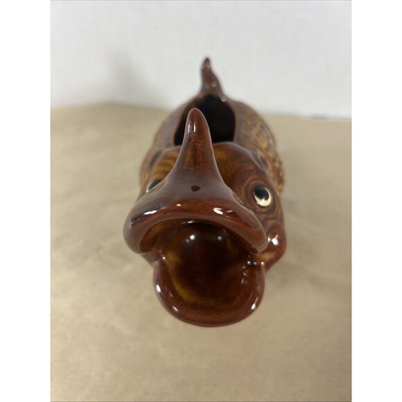 Rhinoceros rhino ceramic planter figurine Vintage anthropomorphic sculpture RARE - Picture 3 of 12